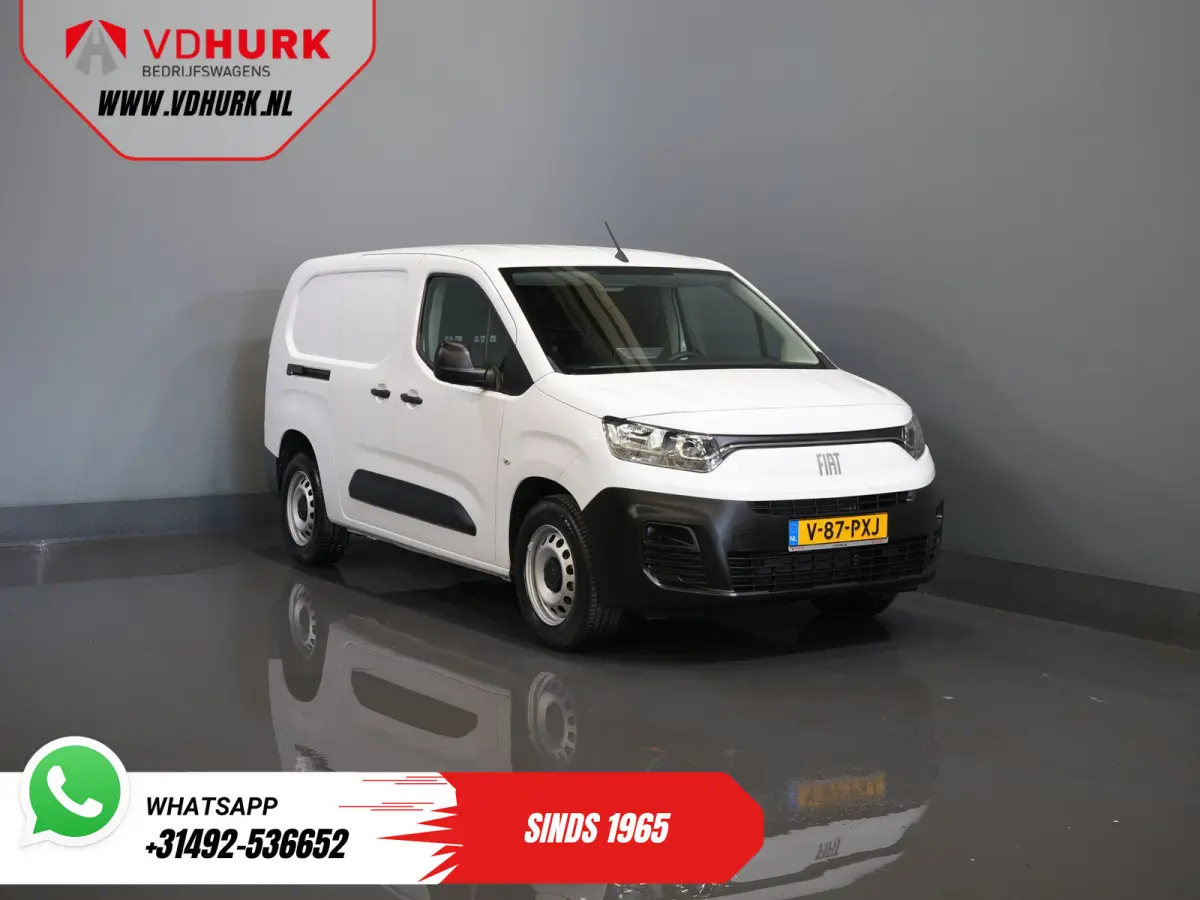 (Fiat e-Dobló) L2 50 kWh 285 WLTP Carplay/ Snellader/ Camera/ Cruise/ 3 Pers./ Airco/ DAB