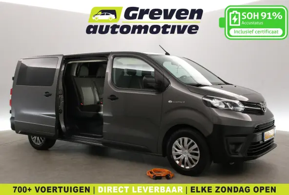 Toyota ProAce Electric Worker Extra Range 75 kWh L3H1 | DC | Snelladen | SOH 91% | 6 Zits | Airco | Cruise | Camera | 2xSchuifdeur | Carplay