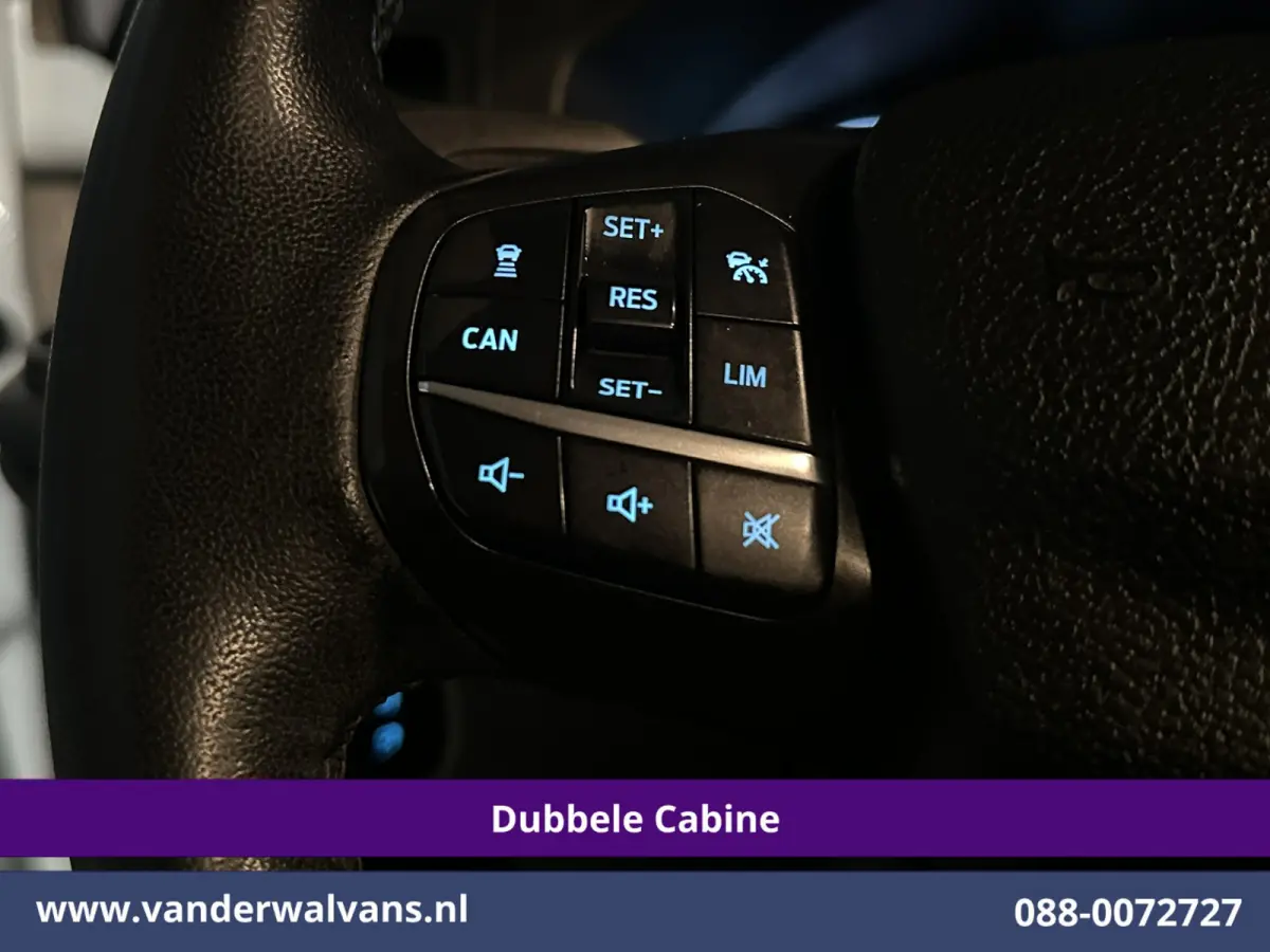2.0 TDCI 130pk L2H1 Dubbele Cabine Euro6 Airco | 5-Zits | Camera | LED | Cruisecontrol, Trekhaak, Stoelverwarming, Verwarmde voorruit, Parkeersensoren, tachograaf