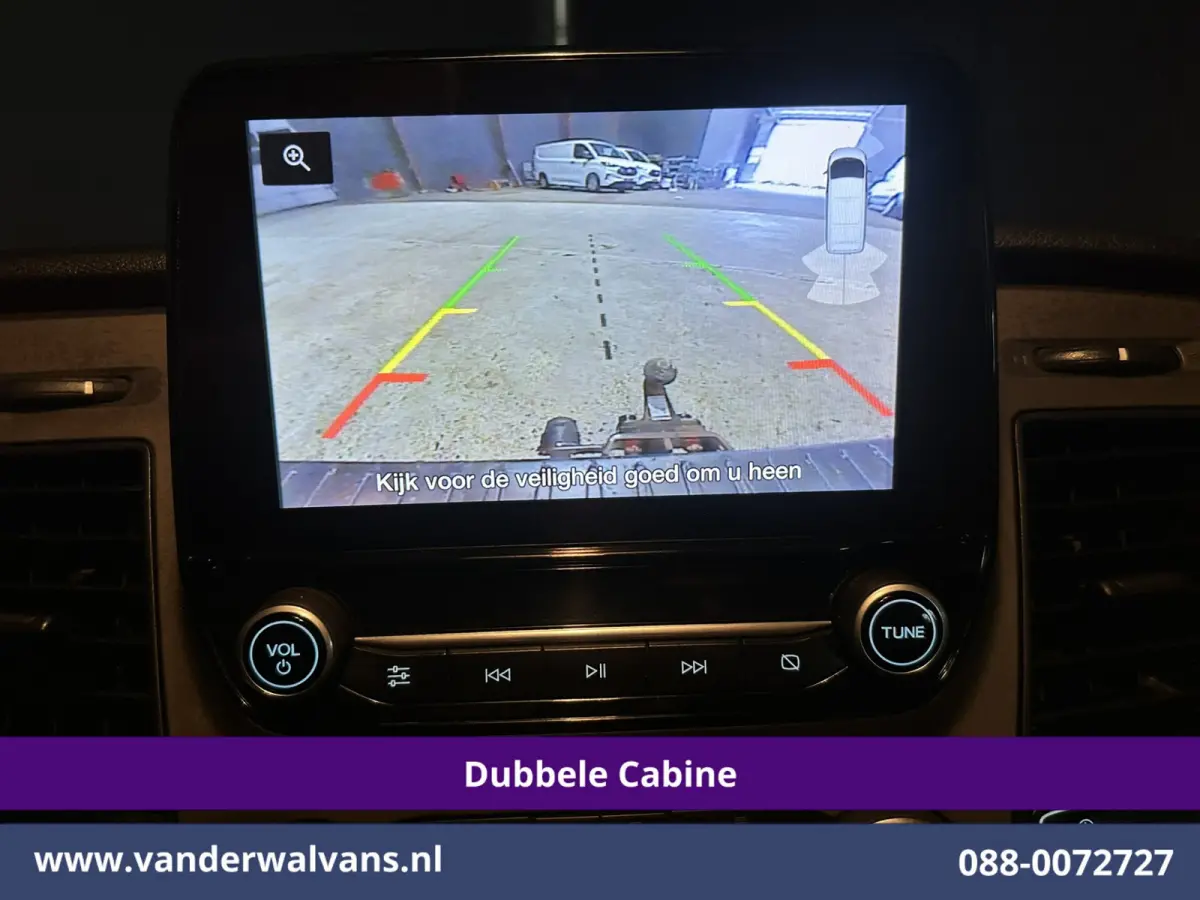 2.0 TDCI 130pk L2H1 Dubbele Cabine Euro6 Airco | 5-Zits | Camera | LED | Cruisecontrol, Trekhaak, Stoelverwarming, Verwarmde voorruit, Parkeersensoren, tachograaf