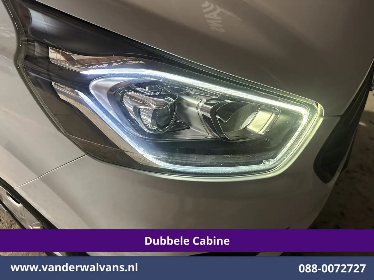 2.0 TDCI 130pk L2H1 Dubbele Cabine Euro6 Airco | 5-Zits | Camera | LED | Cruisecontrol, Trekhaak, Stoelverwarming, Verwarmde voorruit, Parkeersensoren, tachograaf