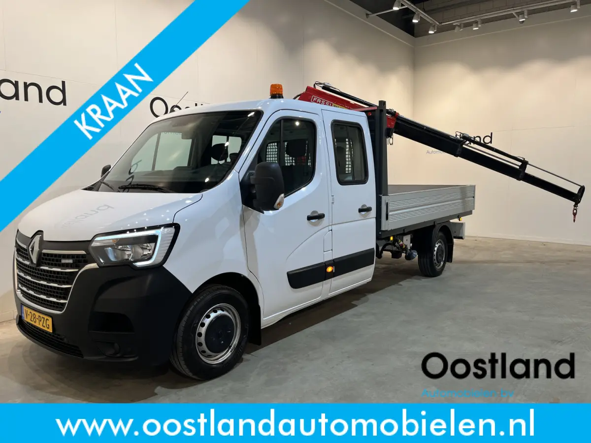 2.3 dCi 145 PK L3 145 PK Open Laadbak / Fassi Kraan / Euro 6 / Airco / Trekhaak / Cruise Control / 3-Zits / 24.300 KM !!