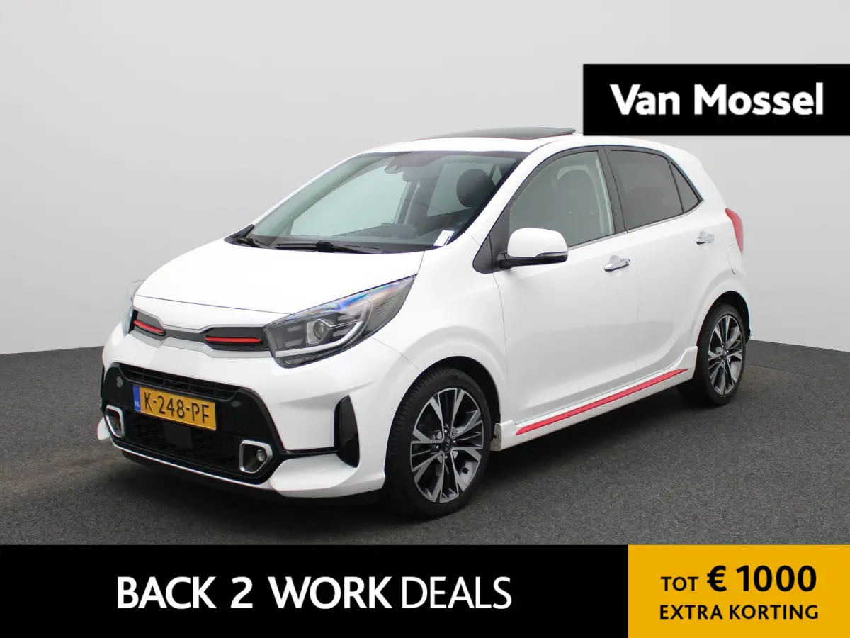 1.0 T-GDi GT-Line 5p | Navigatie | Schuifdak | Stoel/Stuur verwarming | Apple Carplay / Android Auto | Achteruitrijcamera | Leder | Parkeersensoren | Climate Control | Lichtmetalen Velgen |