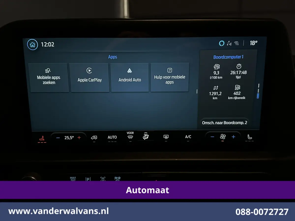 2.0 TDCI 170pk Automaat L2H1 Euro6 Airco | Camera | Apple Carplay | LED | Cruisecontrol Android Auto, Verwarmde voorruit, Stoelverwarming, Parkeersensoren, Bijrijdersbank