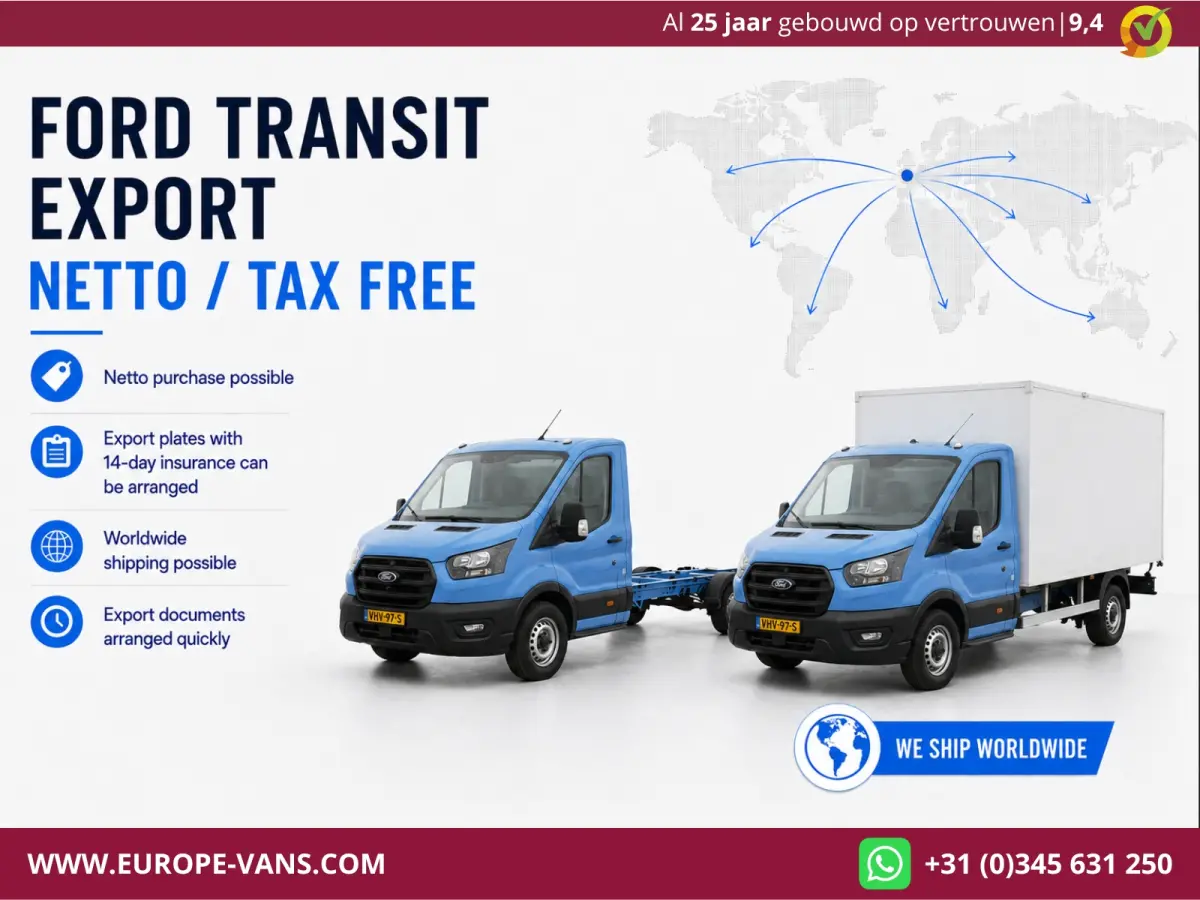 350 2.0 TDCI 130pk E6 Bakwagen met achterdeuren 2-Persoons 12-2020