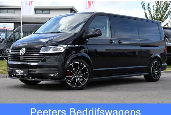 2.0 TDI L2H1 30 DC Bulli Black Edition Adaptieve Cruise, Virtual, Camera, Carplay, Stoelverwarming, LED, 2 x Schuifdeur, Automaat, Trekhaak, Sensoren, Uniek!