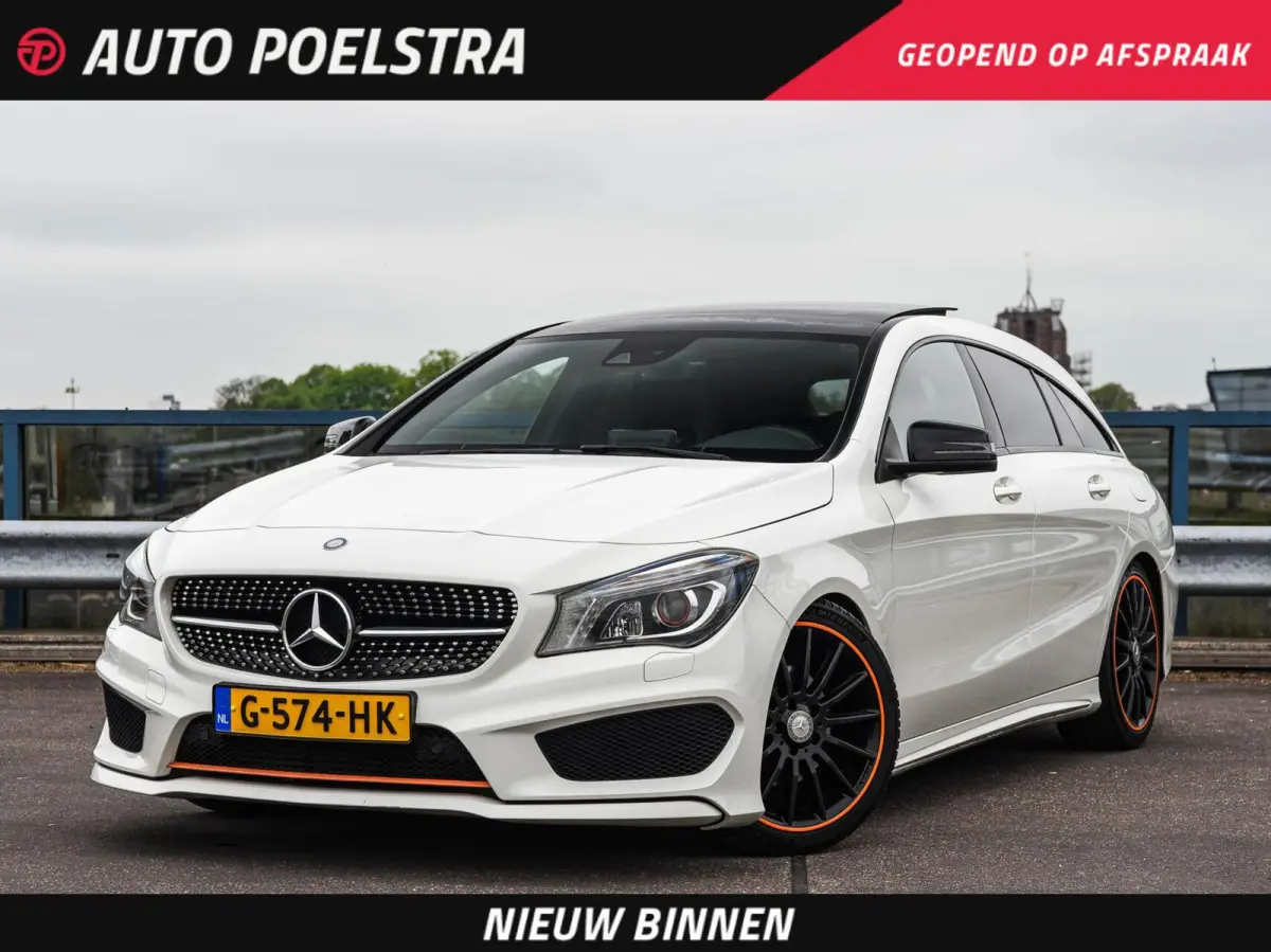 200 OrangeArt AMG Night Edition 156 PK | Panoramadak | Bi-xenon | Camera | Stoelverwarming | Navigatie | 18"