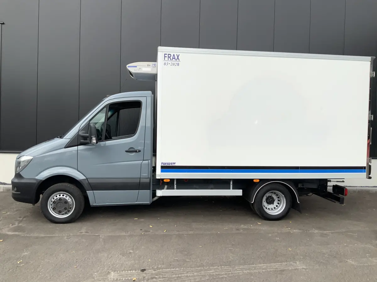 516 cdi Automaat koelauto dag & Nacht werk 100% Lucht geveerd Bakmat L.370/B.205/H.200 CM Airco 3 Zits Euro 6
