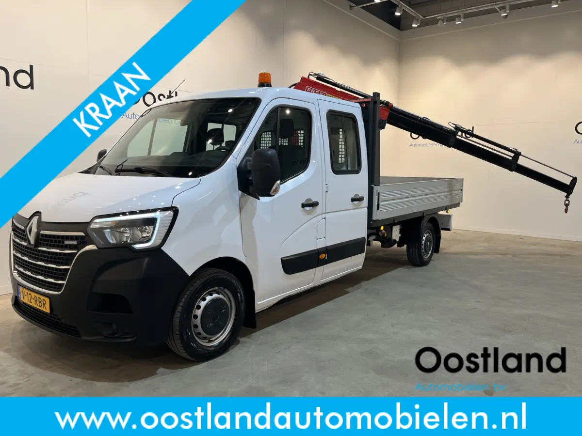 2.3 dCi 145 PK L3 Open Laadbak / Fassi Kraan / Euro 6 / Airco / Trekhaak / Cruise Control / 3-Zits / 65.000 KM !!