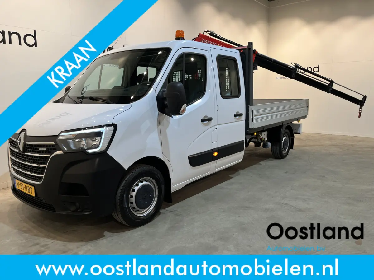 2.3 dCi 145 PK L3 Open Laadbak / Fassi Kraan / Euro 6 / Airco / Trekhaak / Cruise Control / 3-Zits / 55.000 KM !!