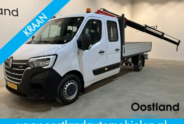 2.3 dCi 145 PK L3 Open Laadbak / Fassi Kraan / Euro 6 / Airco / Trekhaak / Cruise Control / 3-Zits / 55.000 KM !!