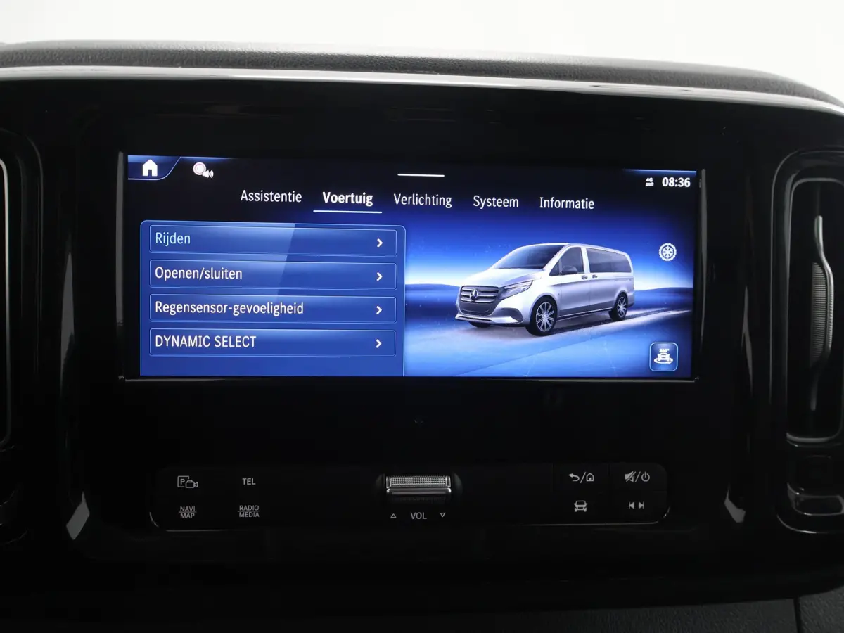 116 CDI | Aut. | XL L3 | Select | 3 zits | Stoelverwarming | LED koplampen | Vloer en Wand Betimmering | LM Velgen | Cruise Control | Apple Carplay/Android Auto | Trekhaak 2500 KG. AHW | Cer