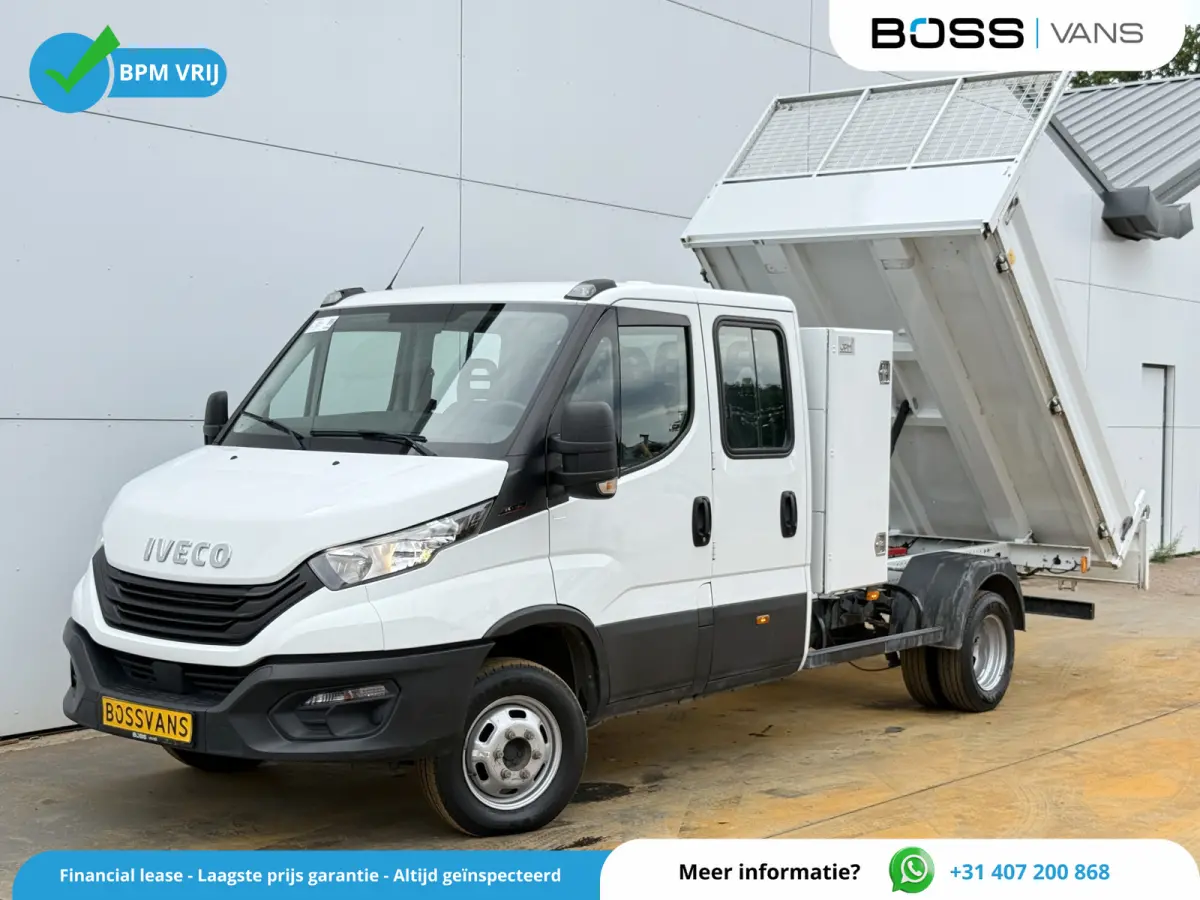 35C16 3.0 Dubbele Cabine Kipper Dubbellucht 3,5t Trekhaak 6 Stoelen Airco Cruise Control Benne Tipper