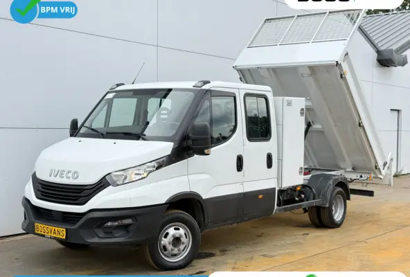 35C16 3.0 Dubbele Cabine Kipper Dubbellucht 3,5t Trekhaak 6 Stoelen Airco Cruise Control Benne Tipper