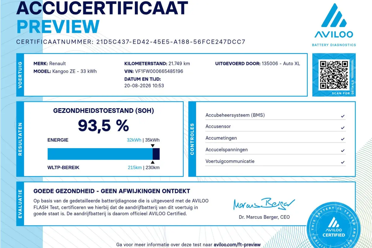 Z.E. Maxi XL Koopaccu Cruise Control Bluetooth Standkachel