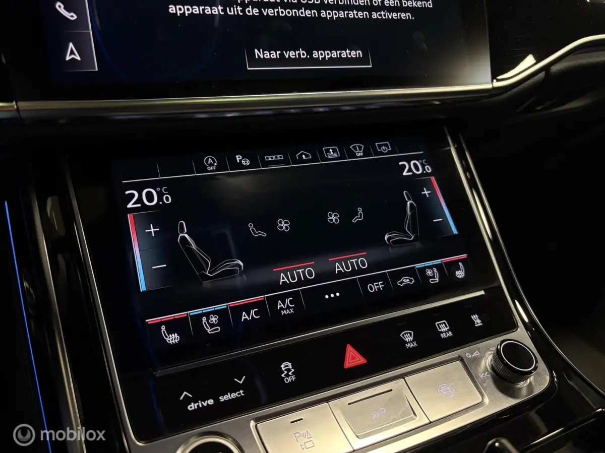 60 TFSI S-LINE 4WS / BLACK OPTIC+ / MATRIX / BOWERS & WILKINS / 21" / PANO / VALCONA / SFEER / STOELVERW. / STOELKOELING /