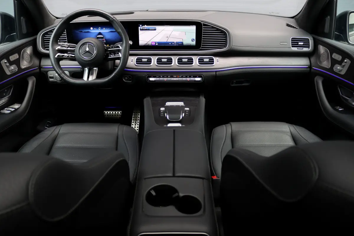 450 d 4MATIC AMG Line | 7Pers. | Luchtvering | Distronic | Standkachel | Massage | MBUX Tablet | Trekhaak | Comfortpakket Achter+ | Burmester | Vlakkenverwarming |
