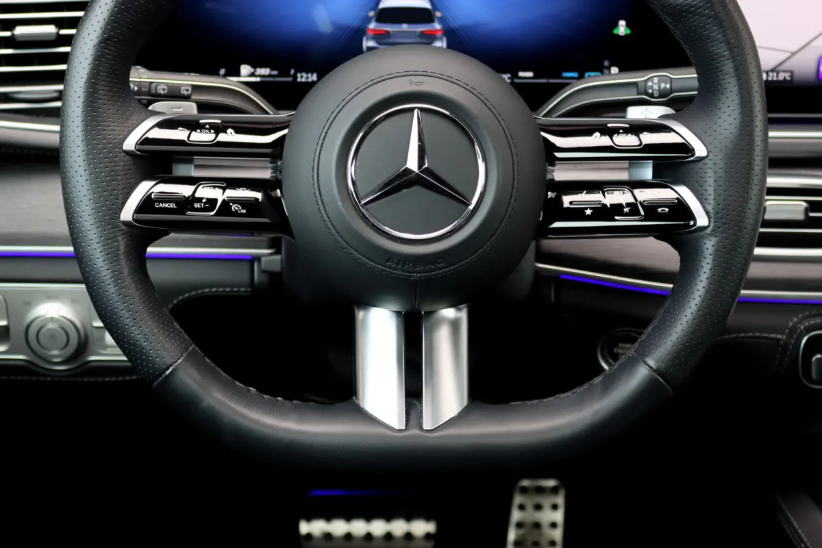 450 d 4MATIC AMG Line | 7Pers. | Luchtvering | Distronic | Standkachel | Massage | MBUX Tablet | Trekhaak | Comfortpakket Achter+ | Burmester | Vlakkenverwarming |
