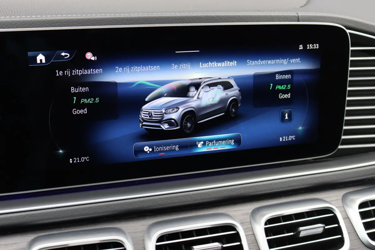 450 d 4MATIC AMG Line | 7Pers. | Luchtvering | Distronic | Standkachel | Massage | MBUX Tablet | Trekhaak | Comfortpakket Achter+ | Burmester | Vlakkenverwarming |