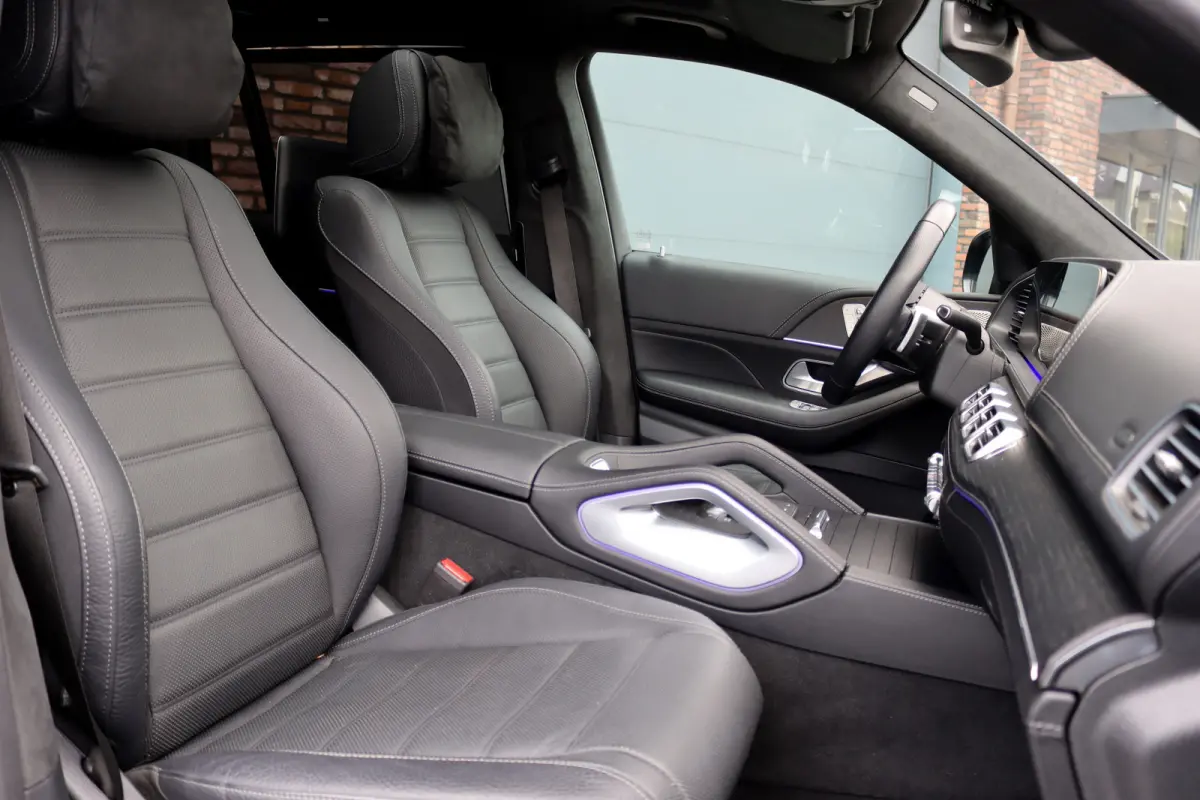 450 d 4MATIC AMG Line | 7Pers. | Luchtvering | Distronic | Standkachel | Massage | MBUX Tablet | Trekhaak | Comfortpakket Achter+ | Burmester | Vlakkenverwarming |