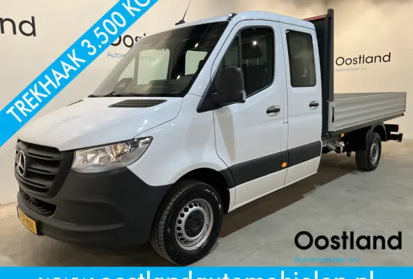317 CDI L3 RWD DC Dubbel Cabine Open Laadbak / Euro 6 / Trekhaak 3500 KG / Airco / Camera / CarPlay / Cruise Control Adap. / 6-Zits /