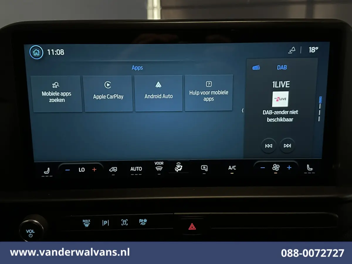 2.0 TDCI 136pk L1H1 Euro6 Airco | Navigatie | LED | Apple Carplay | Adaptieve Cruisecontrol | Leder Stuur Android Auto, Verwarmde voorruit, Stoelverwarming, Parkeersensoren, Bijrijdersbank, 
