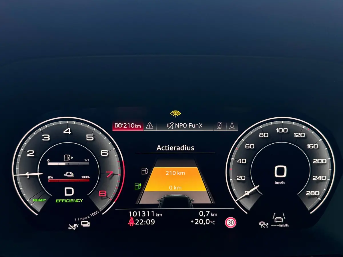 45 TFSI e S-line | Matrix | Camera | Carplay | Dodehoek | Elektr. achterklep | Virtual | Black Optic