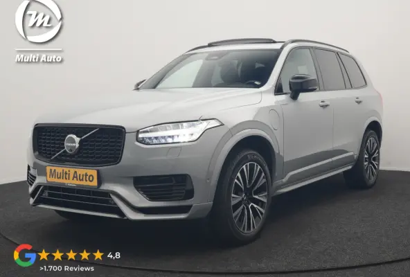 T8 Recharge AWD Plus Dark Long Range 7 Persoons PHEV 456pk Dealer O.H. | Trekhaak Af Fabriek | Panodak | Luchtvering | Adaptive Cruise | 360 Camera | Lederen Sportstoelen Memory & Verwarmd |