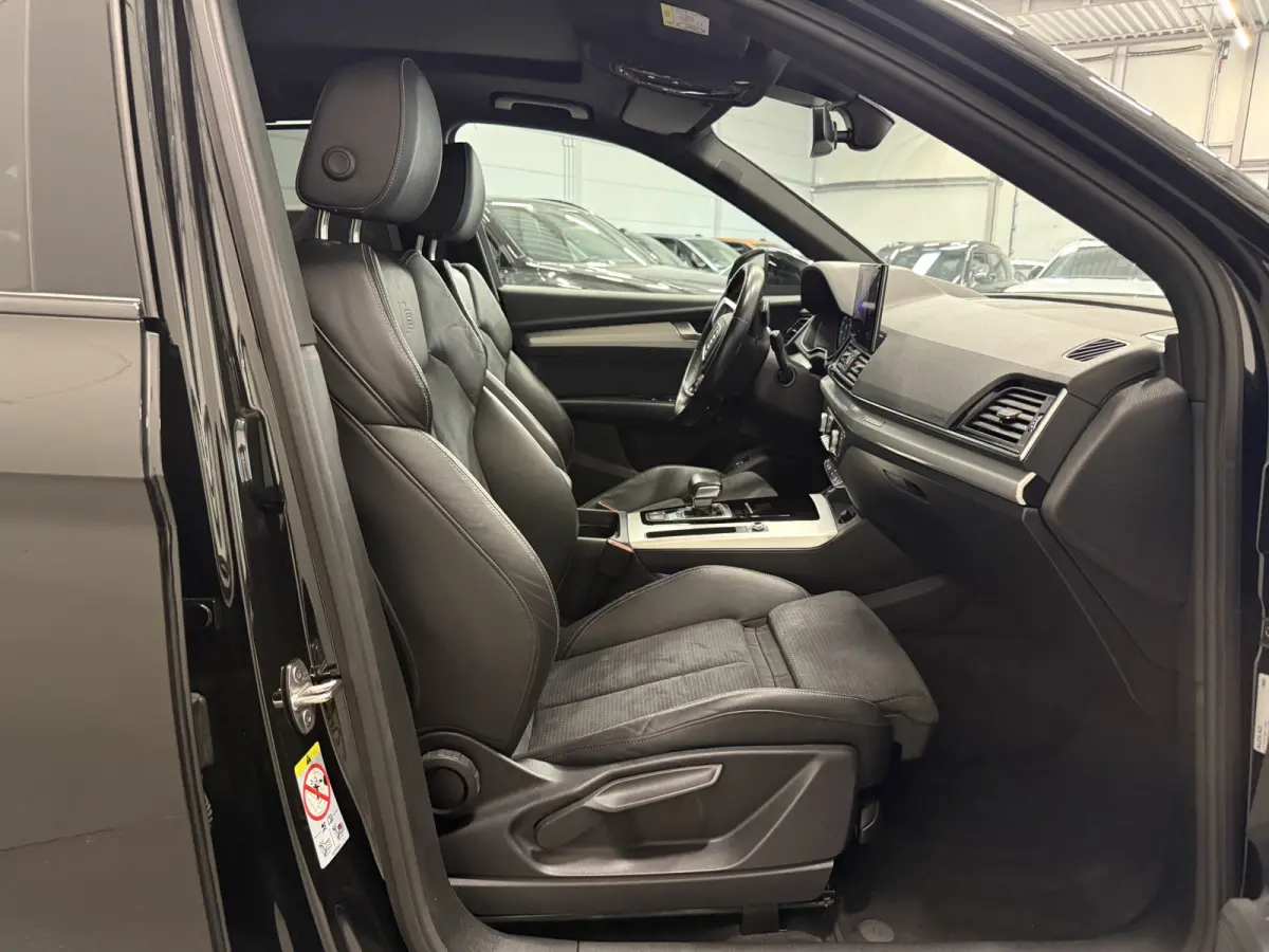 55 TFSI e quattro 3x S-Line PANO/LUCHTVERING/TREKHAAK/B&O/21"SQ5/MATRIX/ACC/SOH 98,6%/CARPLAY/STANDKACHEL/CAMERA/BLACK-OPTIC/MYTHOSSCHWARZ/VOLLEDIG AUDI DEALER HISTORIE,NET OH BEURT GEHAD