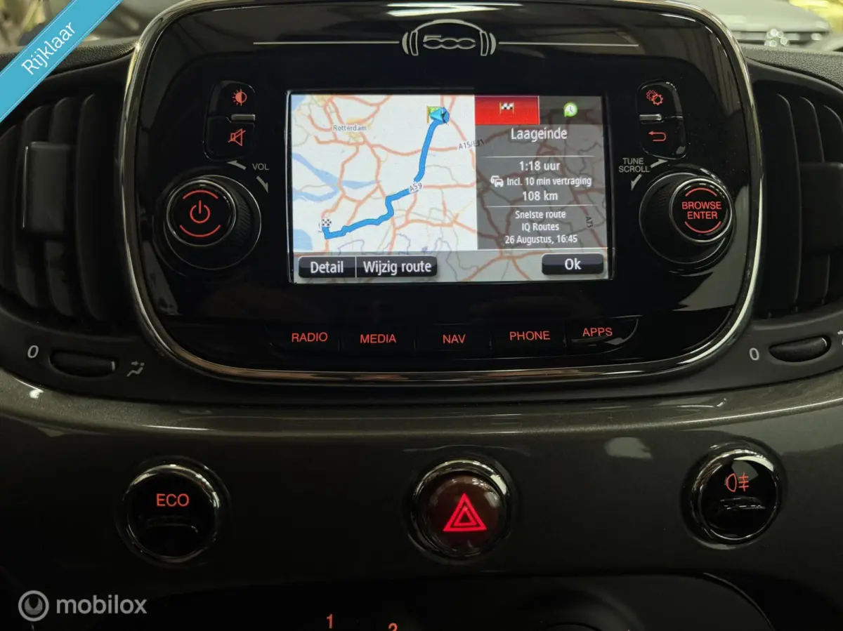 0.9 TwinAir Turbo Lounge|Airco|Leder|Navi|Bluetooth|
