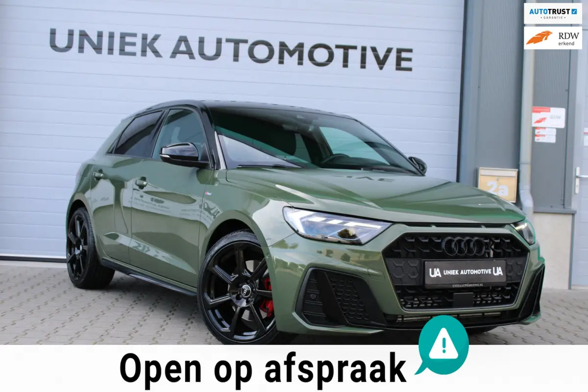 40 TFSI COMPETITION | S LINE | SONOS | CAMERA | BLACK OPTIK | CARPLAY | 18" BLACK ROTOR | HALFLEDER | ZÉÉR DIK!