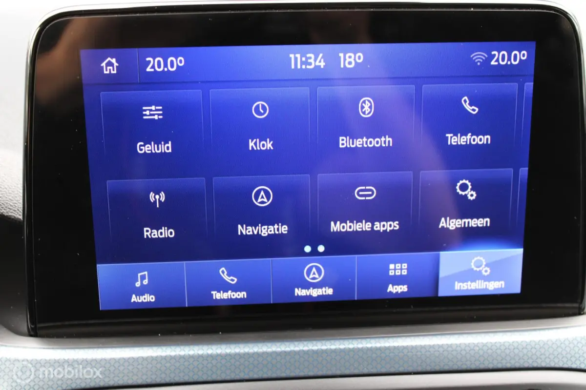 1.0 EcoBoost 155 PK Hybrid Active X Business, Trekhaak, Stoel-stuurverwarming, Clima, Cruise, Navi, App connect, Donker glas, Pdc voor + achter + camera, Full led verlichting