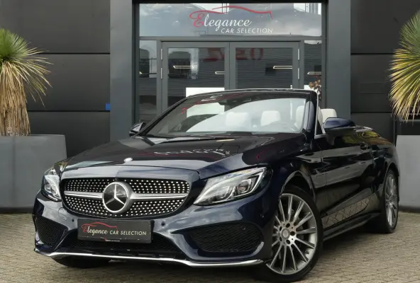 400 4MATIC AMG Prestige | 334PK | Burmester | Airscarf | 360° | Een bijzonder fraaie Mercedes-Benz C 400 4MATIC Cabriolet met de krachtige 3.0 liter V6-benzinemotor, goed voor maar liefst 3