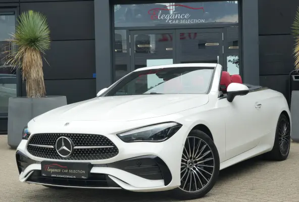 200 AMG Line | 204PK | Burmester | Airscarf | Memory | ACC | Mercedes-Benz CLE Cabriolet 200 AMG Line 204 PK met 2.0 viercilinder benzinemotor, lederen bekleding, Burmester audiosysteem, nav