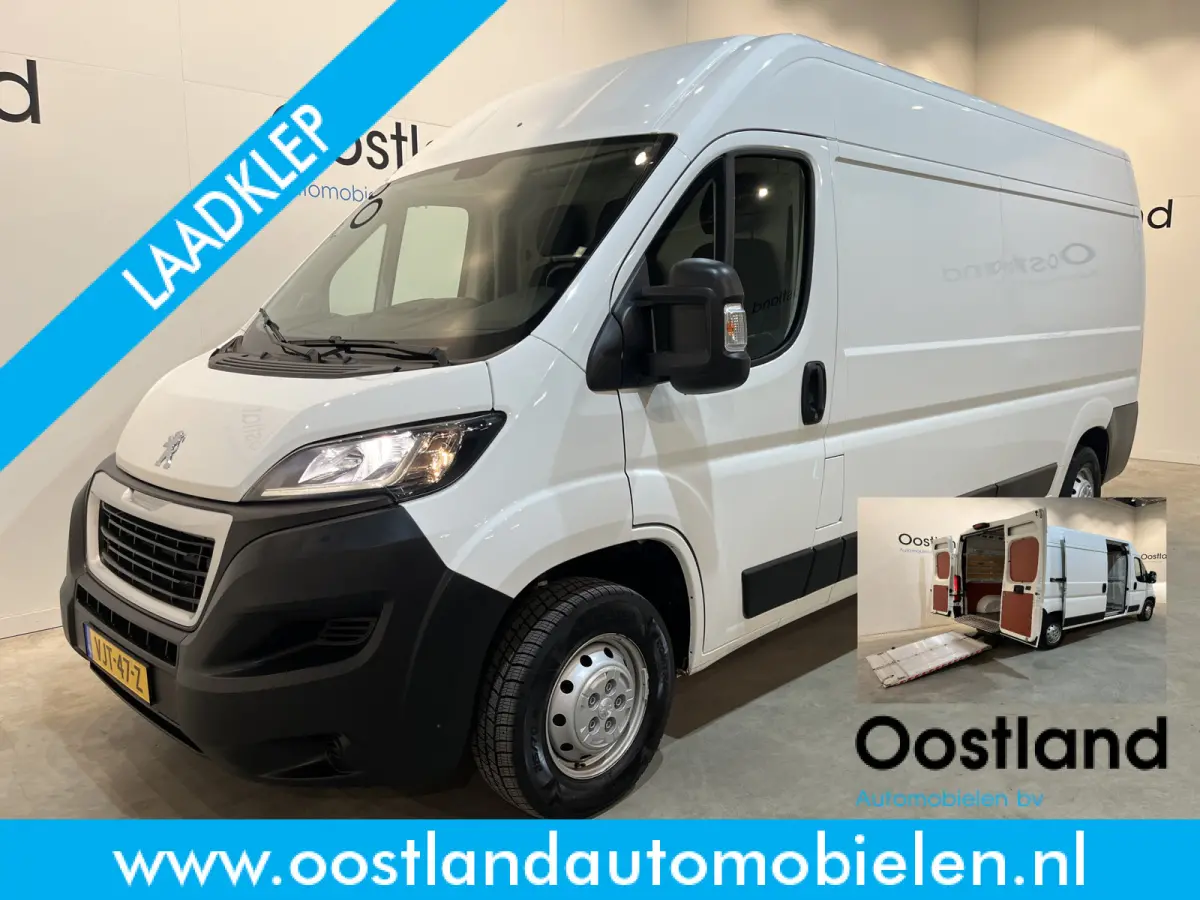 335 2.2 BlueHDi 140 PK L3H2 Premium / Dhollandia Laadklep / Euro 6 / Airco / Camera / Cruise Control / Navigatie / 3-Zits / 40.000 KM !!