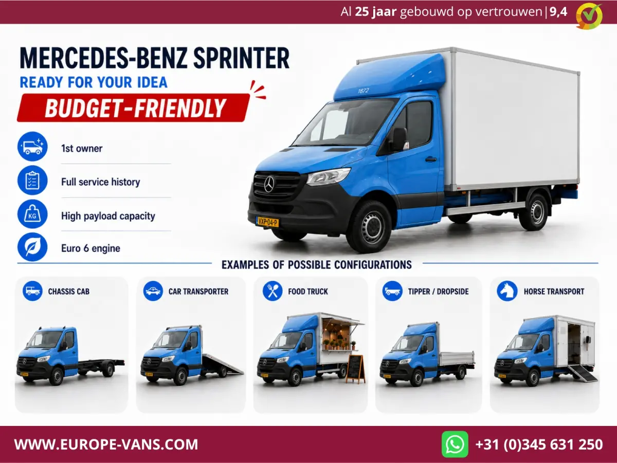 311 CDI 115pk E6 RWD Bakwagen met achterdeuren 2-Persoons 05-2021