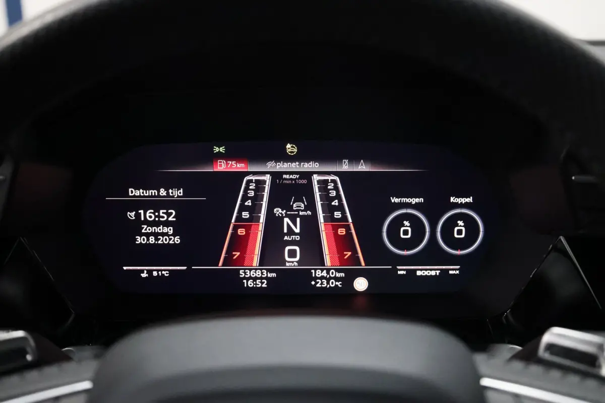 2.5 TFSI quattro 400+PK MATRIX-LED/VIRTUAL/B&O/SFEER/LEDER+S.VERWARMING/19"LMV/CAM/PDC/ACC/12 MND GARANTIE!!