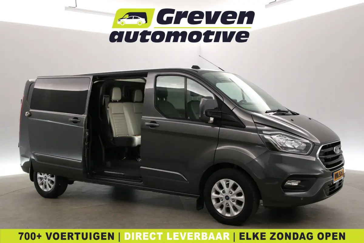 2.0 TDCI L2H1 Limited 170PK | Dubbele Cabine | Automaat | Airco | Camera | Cruise | 2xSchuifdeur | Trekhaak | Carplay | Parkeersens.