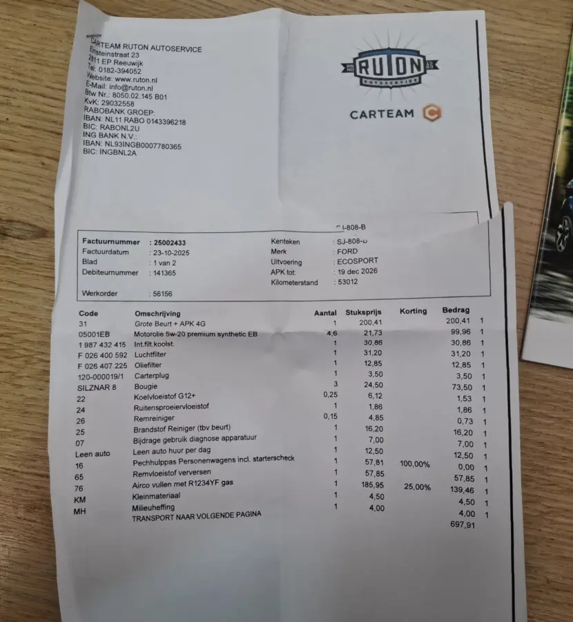 1.0 EcoBoost Titanium Trekhaak Camera Navi 100% Onderhouden Mooi!