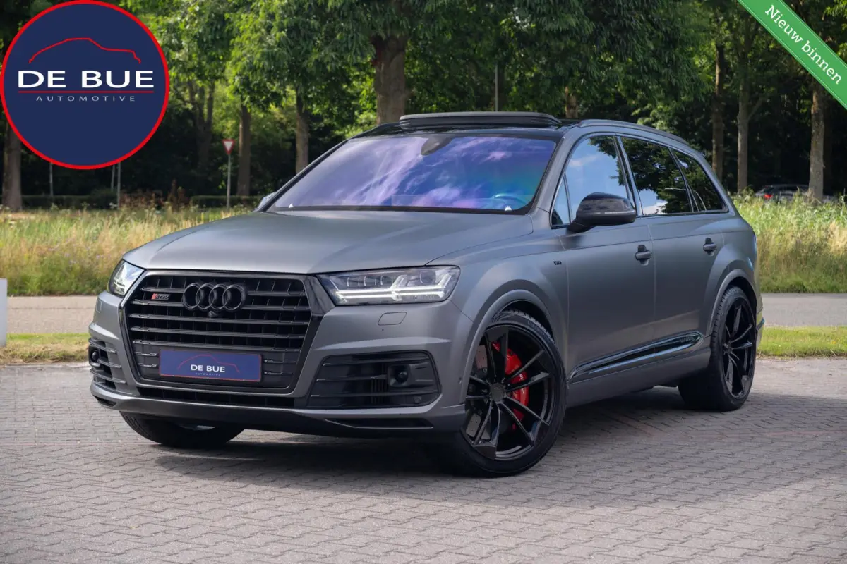 SQ7 4.0 V8 TDI SQ7 Quattro|Grijs Kenteken|Keramisch|Bang & Olufsen 4D|Achterasbesturing|Panoramadak|CarPlay|SoftClose|UNIEK|Dealer Onderhouden