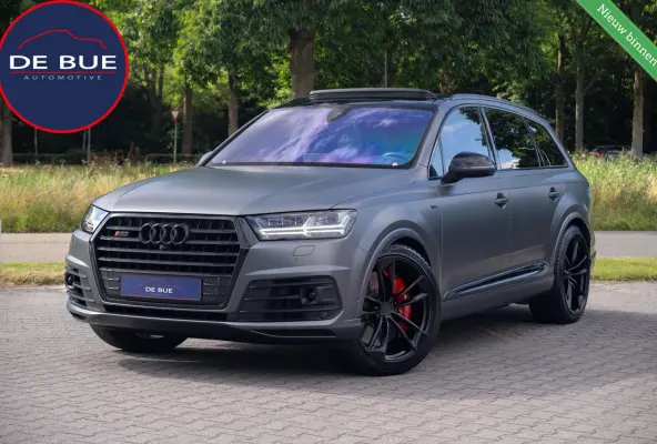 SQ7 4.0 V8 TDI SQ7 Quattro|Grijs Kenteken|Keramisch|Bang & Olufsen 4D|Achterasbesturing|Panoramadak|CarPlay|SoftClose|UNIEK|Dealer Onderhouden