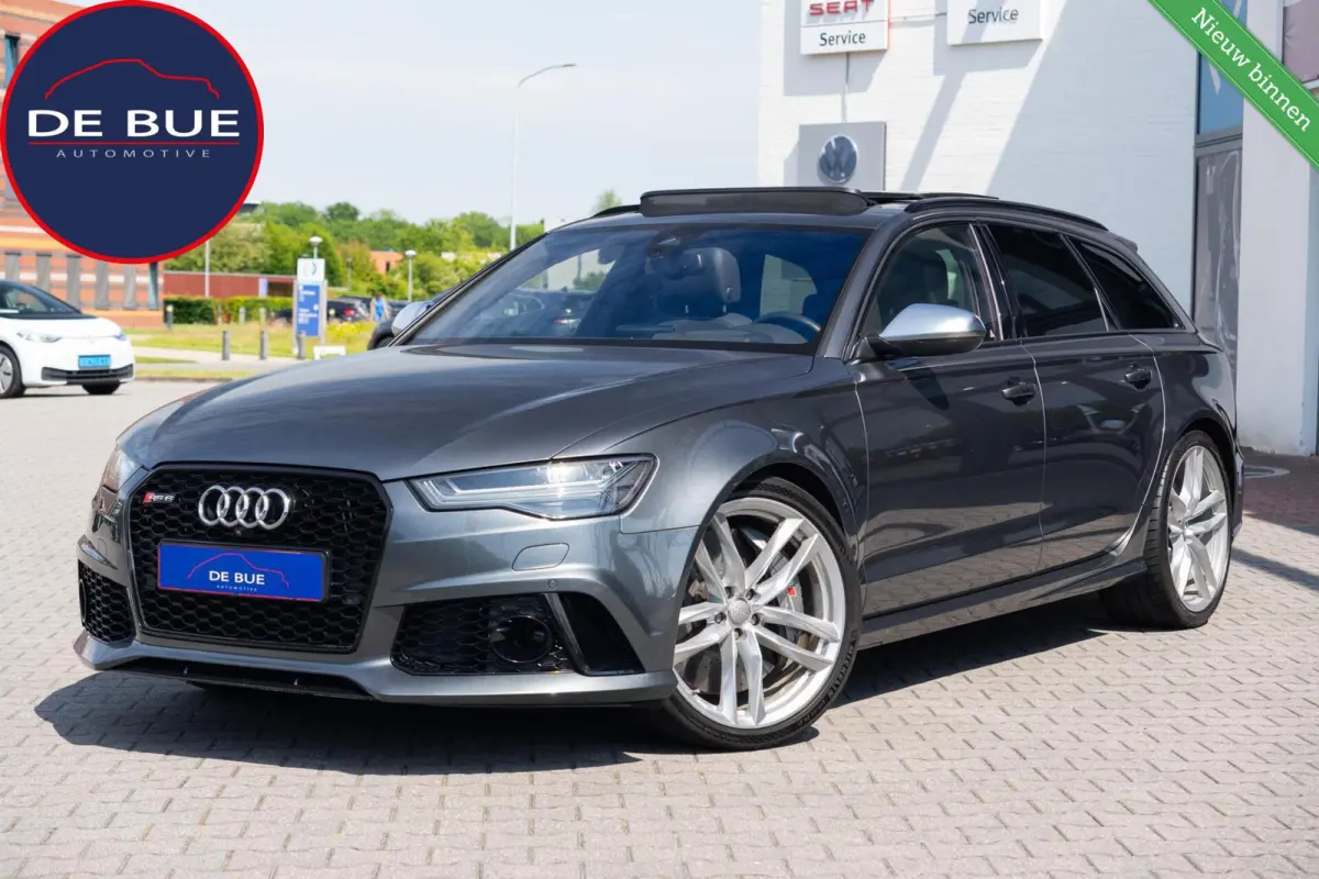 4.0 TFSI RS6 Quattro Pro Line Plus|Facelift|Keramisch|Head-Up|SoftClose|Ventilatie|Panoramadak|Dealer Onderhouden