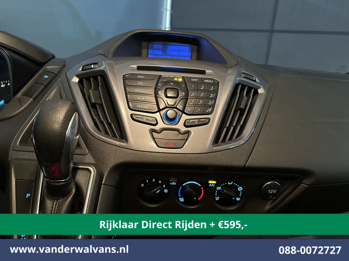 2.0 TDCI 131pk Automaat L1H1 Euro6 *Rijklaar Direct Rijden* Airco | Camera | Navigatie | Cruisecontrol 2x Zijdeur, LM velgen, Verwarmde voorruit, Parkeersensoren, Bijrijdersbank
