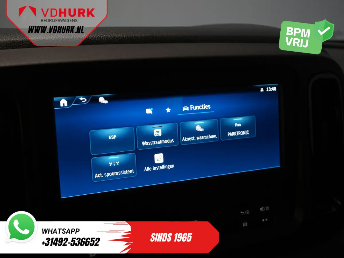 116 CDI Aut. L3 DC Dubbel Cabine BPM VRIJ! 6 Pers./ 2xSchuifdeur/ LED/ Stoelverw./ 270Gr. Deuren/ Carplay/ Camera/ Cruise/ Trekhaak