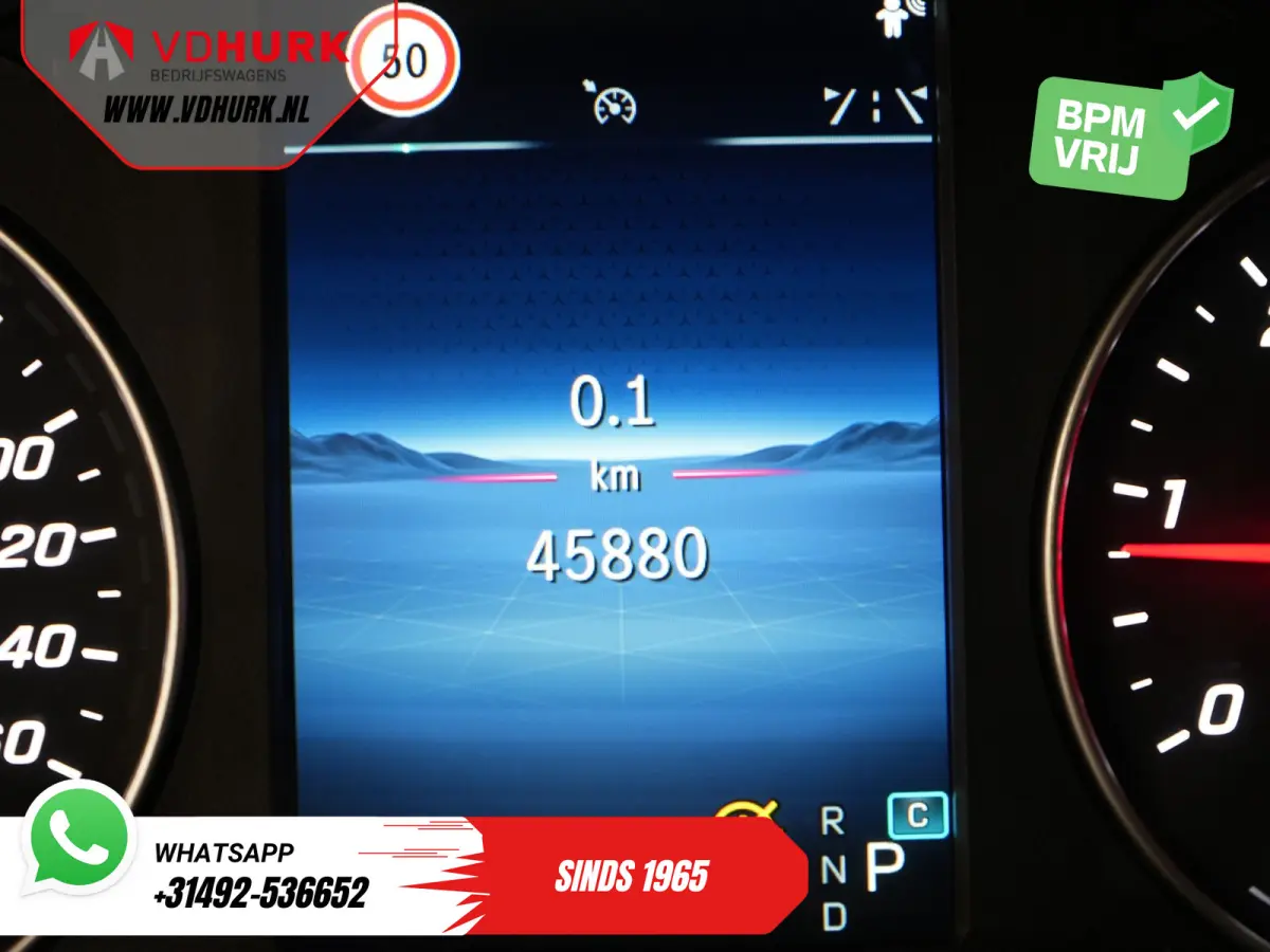 116 CDI Aut. L3 DC Dubbel Cabine BPM VRIJ! 6 Pers./ 2xSchuifdeur/ LED/ Stoelverw./ 270Gr. Deuren/ Carplay/ Camera/ Cruise/ Trekhaak