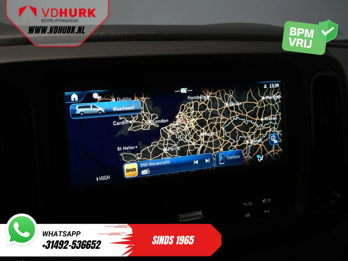 116 CDI Aut. L3 DC Dubbel Cabine BPM VRIJ! 6 Pers./ 2xSchuifdeur/ LED/ Stoelverw./ 270Gr. Deuren/ Carplay/ Camera/ Cruise/ Trekhaak