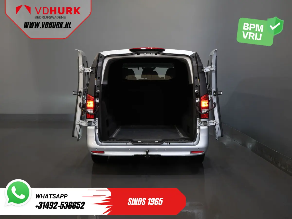 116 CDI Aut. L3 DC Dubbel Cabine BPM VRIJ! 6 Pers./ 2xSchuifdeur/ LED/ Stoelverw./ 270Gr. Deuren/ Carplay/ Camera/ Cruise/ Trekhaak
