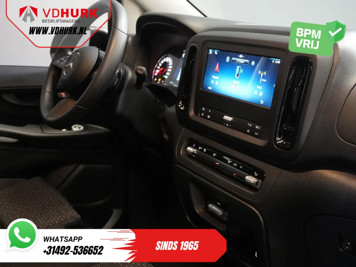 116 CDI Aut. L3 DC Dubbel Cabine BPM VRIJ! 6 Pers./ 2xSchuifdeur/ LED/ Stoelverw./ 270Gr. Deuren/ Carplay/ Camera/ Cruise/ Trekhaak