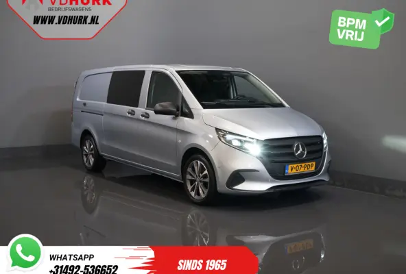 116 CDI Aut. L3 DC Dubbel Cabine BPM VRIJ! 6 Pers./ 2xSchuifdeur/ LED/ Stoelverw./ 270Gr. Deuren/ Carplay/ Camera/ Cruise/ Trekhaak