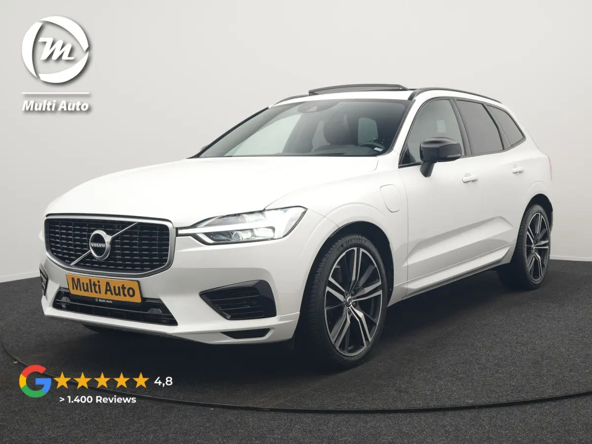 Recharge T8 AWD R-Design PHEV 391pk Dealer O.H. | Panodak | Luchtvering | Head Up | Camera | Harman & Kardon | Lederen Sportstoelen Memory & Verwarmd | 21"L.M | Apple Carplay | Keyless | Bli